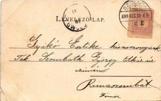 1899 Szolnok, Református templom. Fuchs Lipót és fia kiadása (b)