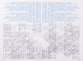 Papp Tibor (1936-2018): Hommage á Pátkai. Szitanyomat, papír, jelzett, számozott (8/50). Az 1987-ben megjelent Hommage a Patkai mappából. 23,5×30 cm