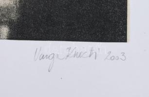 Varga Krisztina (1970-): Katedrális. Litográfia, papír, jelzett, művészpéldány E.A. jelzéssel. 52,5x...