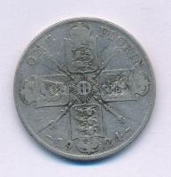 Nagy-Britannia 1924. 1Fl Ag "V. György" T:F karc Great Britain 1924. 1 Florin Ag "George V" C:F scratch Krause KM#817a