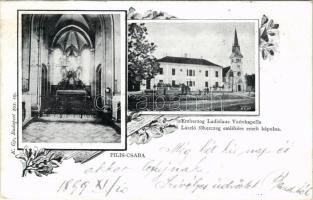 1899 Piliscsaba, László főherceg emlékére emelt kápolna, belső K. Gy. Budapest 103.sz. Art Nouveau, floral (EB)