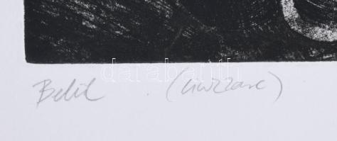 Kőszeghy Csilla (1977-): Belül, 2001. Cinkkarc, papír, jelzett, művészpéldány E.A. 5/XV. számozással...