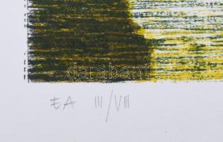 Augusztin Márta (1976): Két alak (cím nélkül), 2001. Litográfia, papír, jelzett, művészpéldány EA. I...