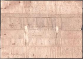 1849 Luigi Ferrari (1792-1851) modenai püspök (1848-1851) által aláírt egyházi dokumentum, foltos, a...