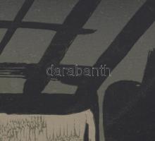 Szüts Miklós (1945-2024): A hetvenes évek IX. (Eltűnt barátaim), 1977. Szitanyomat, papír, jelzett. ...