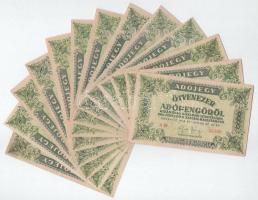 1946. 50.000AP (13x) ebből tizenegy darab vízjeles papíron, hét darab sorszám nélkül T:VF-F Adamo P50A