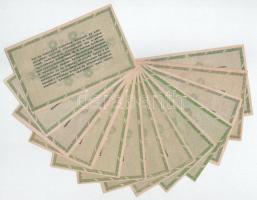 1946. 50.000AP (13x) ebből tizenegy darab vízjeles papíron, hét darab sorszám nélkül T:VF-F
Adamo P...