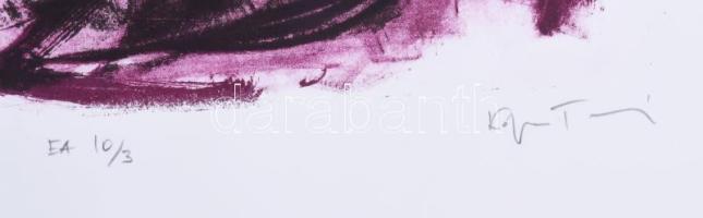 Kopasz Tamás (1958-): Reneszánsz. Litográfia, papír, jelzett. Művészpéldány EA 10/3 számozással. 41,...