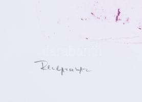 Kopasz Tamás (1958-): Reneszánsz. Litográfia, papír, jelzett. Művészpéldány EA 10/3 számozással. 41,...