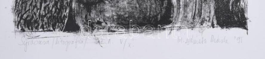 M. Németh Márta (1966-): Syracusa, 1995. Litográfia, papír, jelzett, művészpéldány E.A. V./X. számoz...