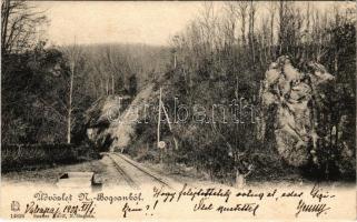 1904 Boksánbánya, Németbogsán, Deutsch-Bogsan, Bocsa Montana; bánya, iparvasút. Rosner Adolf 14826. / mine, industrial railway (EK)