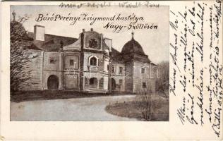 1899 Nagyszőlős, Nagyszőllős, Vynohradiv (Vinohragyiv), Sevljus, Sevlus; Báró Perényi Zsigmond kastélya / castle (EK)