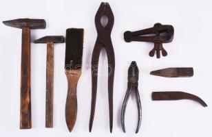 Doboznyi antik szerszám tétel, jó darabokkal