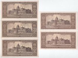 1946. 100.000.000P (9x) közte két sorszámkövető pár és egy közeli sorszámú "P 256 075074 - P 25...