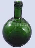 cca 1930/40 Italos üveg, hibátlan, m: 13,5 cm