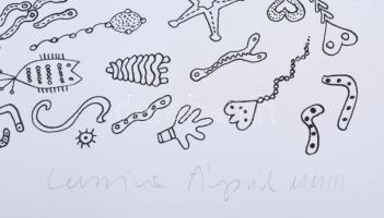 Luzsicza Lajos Árpád (1949-): Kavalkád (cím nélkül), 2003. Szitanyomat, papír, jelzett, számozott (1...