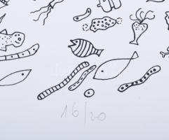 Luzsicza Lajos Árpád (1949-): Kavalkád (cím nélkül), 2003. Szitanyomat, papír, jelzett, számozott (1...