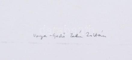 Varga Gedő Zalán Zoltán (-): Terek, 3 2005. Litográfia, papír, jelzett, művészpéldány EA I/II számoz...