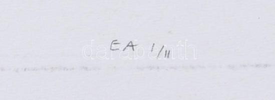 Varga Gedő Zalán Zoltán (-): Terek, 3 2005. Litográfia, papír, jelzett, művészpéldány EA I/II számoz...