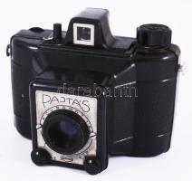 Gamma Pajtás fényképezőgép, bőr tokjában.