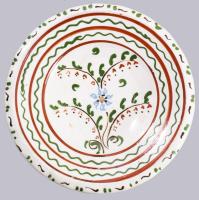 2 darab erdélyi falitányér, d: 23 cm