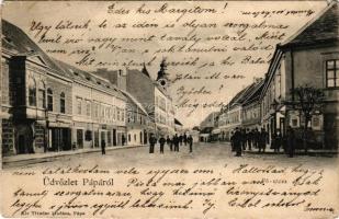 1904 Pápa, Fő utca, üzletek (b)