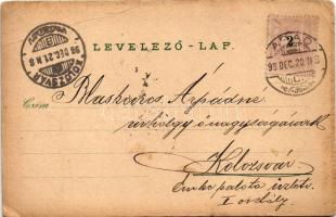 1898 Szolnok, M. kir. Pénzügyigazgatóság, M. kir. Törvényszék, Nemzeti szálloda. Fuchs Lipót és fia ...