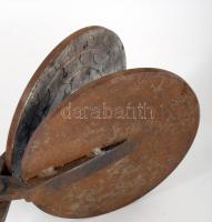 Antik vas ostyasütő, h:78 cm