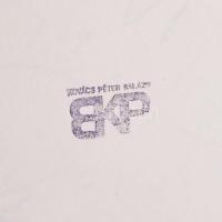 Kovács Péter Balázs (1955-): Titkos párbeszéd III., 2001. Litográfia, papír, jelzett, 13/15 számozás...