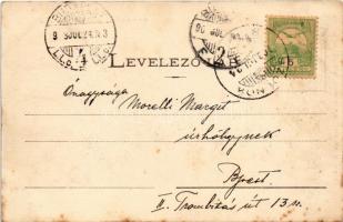 1903 Szolnok, Kaszárnya, laktanya. Szigeti H. udvari fényképész (fl)