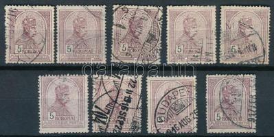 1913 9 db Turul 5K (23.400)