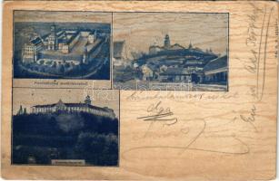 1905 Pannonhalma, Győrszentmárton; látkép madártávlatból, Győrszentmárton és Pázmánd felől. Dr. R. V. kiadása (fl)