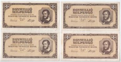 1946. 1.000.000MP (9x) közte három darab hajtatlan, pici sarokhajlással T:XF-F szép papír
Adamo P31