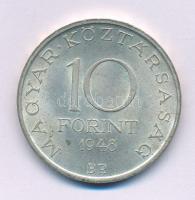 1948. 10Ft Ag "Széchenyi" T:AU,XF patina Adamo EM2