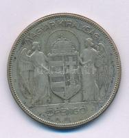 1930. 5P Ag "Horthy jobbra" T:F patina
Adamo P8