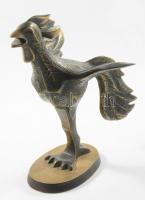 Veaceslav Jiglitski (1970-): Kakas. Bronz, jelzés nélkül, m: 18,5 cm
