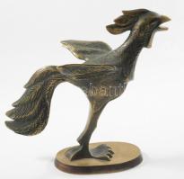 Veaceslav Jiglitski (1970-): Kakas. Bronz, jelzés nélkül, m: 18,5 cm