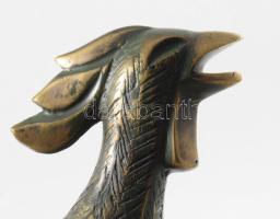 Veaceslav Jiglitski (1970-): Kakas. Bronz, jelzés nélkül, m: 18,5 cm