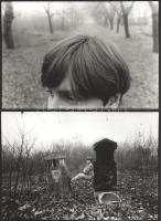 cca 1986 Pataki Gábor fotóriporter felvételei Varnus Xavér orgonaművészről, 10 db pecséttel jelzett, vintage fotó, ezüstzselatinos fotópapíron, 16x23,5 cm