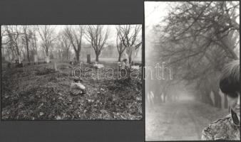 cca 1986 Pataki Gábor fotóriporter felvételei Varnus Xavér orgonaművészről, 10 db pecséttel jelzett,...