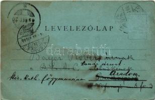 1899 Pécs, Tettyei kirándulóhely, romok. Fischer Ferencz kiadása (kis szakadások / small tears)