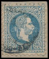 1874 Levéldarab Réznyomat 3 x 5kr + 1867-es 10 soldi bélyegekkel, "BROOD" bélyegzéssel, a ...
