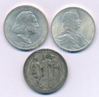 1935. 2P Ag "Pázmány" + 2P Ag "Rákóczi" + 1936. 2P Ag "Liszt Ferenc" -...