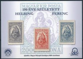 2020 150 éve született Helbing Ferenc emlékív