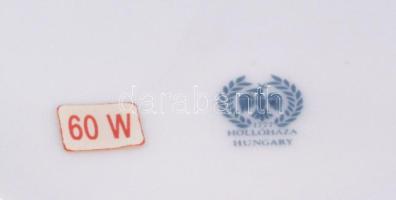 Hollóházi Jurcsák László által tervezett mintával díszített asztali lámpa, hibátlan, teljes m: 54 cm