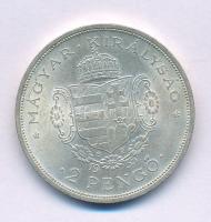 1935. 2P Ag "Rákóczi" T:AU patina Adamo P7.2