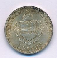 1935. 2P Ag "Rákóczi" T:AU patina Adamo P7.2