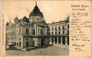 1903 Pécs, Nemzeti Színház. Fürst Lipót kiadása (EK)