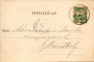 1902 Pécs, Székesegyház főoltára, belső. Fürst Lipót kiadása