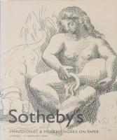2004 Sotheby's Impressionist &amp; Modern Works on Paper. London, Sotheby's, 196 p. Angol nyelven. Rendkívül gazdag képanyaggal illusztrált, közte Cézanne, Monet, Van Gogh, Edvard Munch, Klimt, Schiele, Picasso, Henri Matisse és mások munkáival. Kiadói papírkötés.